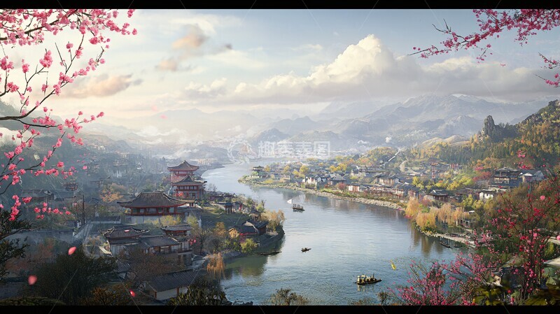 高清大图下载【趣麦麦图】清明上河图之新景2