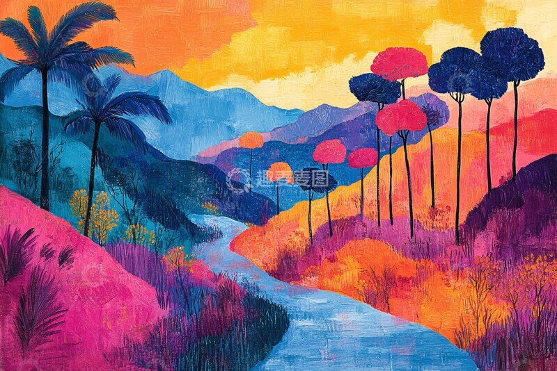 自然风景画自然风景绘画2