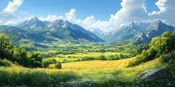 农业土地山川河流1