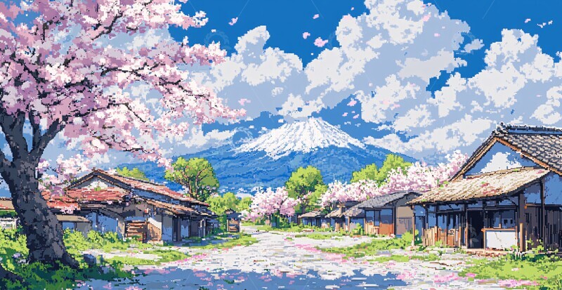 高清大图下载【趣麦麦图】樱花春风樱花春风像素1