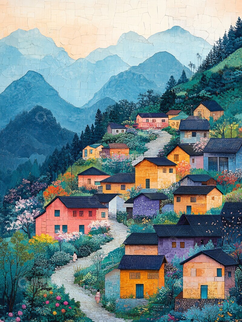 高清大图下载【趣麦麦图】梦境镶嵌画梦境镶嵌画风格1