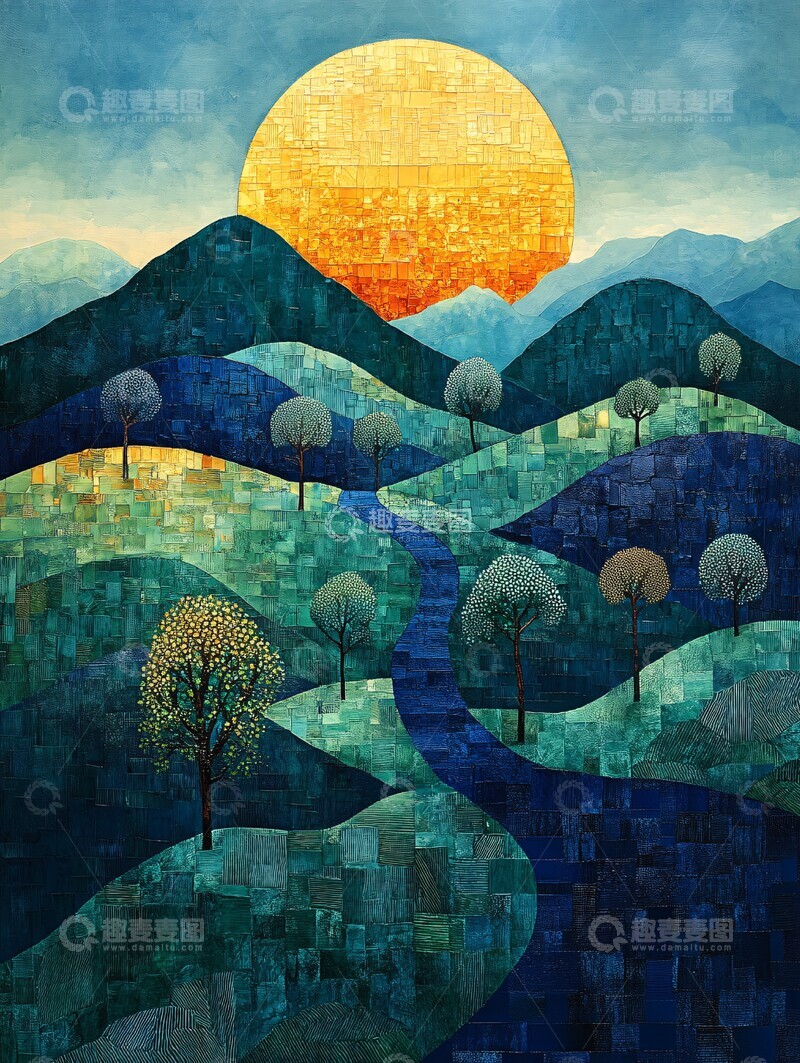 高清大图下载【趣麦麦图】梦境镶嵌画梦境镶嵌画风格2