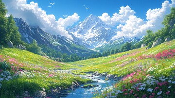 翡翠山谷与河流