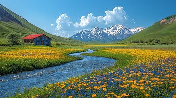 四季山河图四季山河山峰1