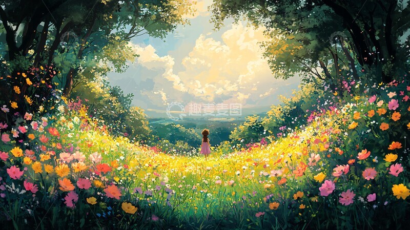 高清大图下载【趣麦麦图】魔法草原的宁静