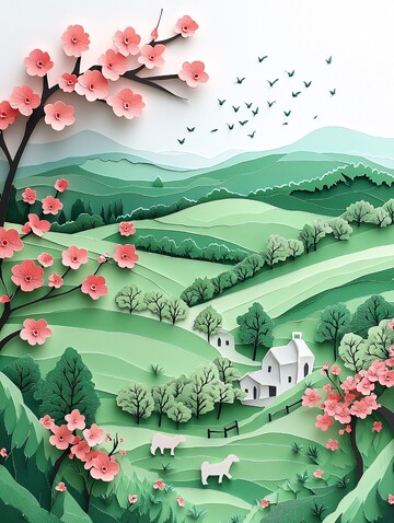 春风梅花牧场图1