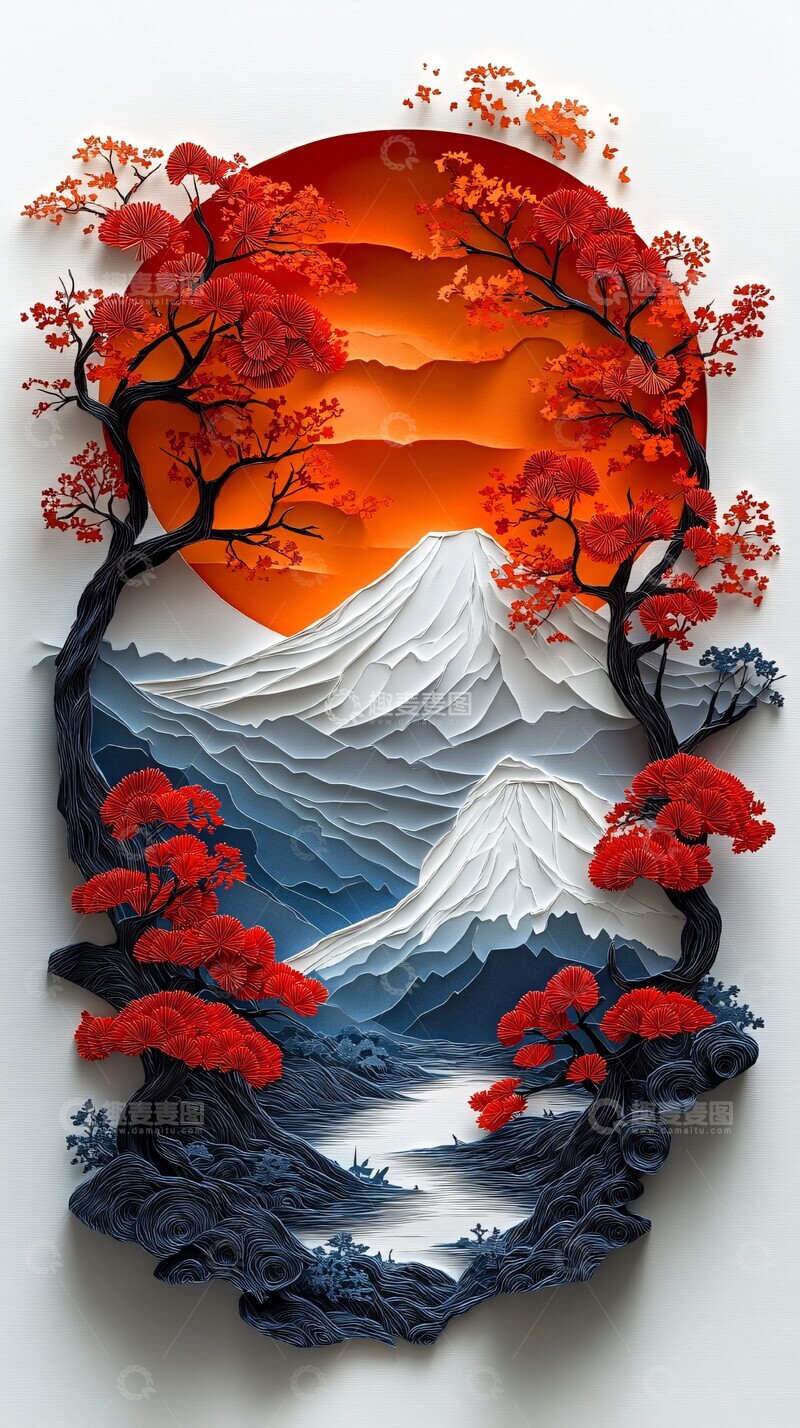 高清大图下载【趣麦麦图】秋意纸艺秋意纸艺激光1