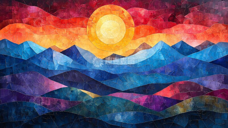 高清大图下载【趣麦麦图】蓝岭山脉拼贴2