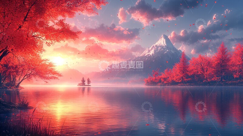 高清大图下载【趣麦麦图】山水自然山水自然动漫