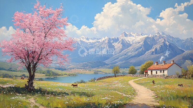 高清大图下载【趣麦麦图】乡间风景画乡村田园山水2