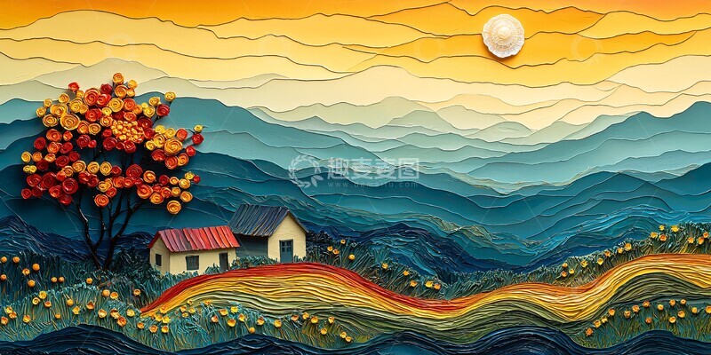 高清大图下载【趣麦麦图】稻田中的神迹1