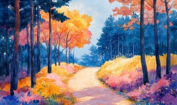 秋日森林小径122