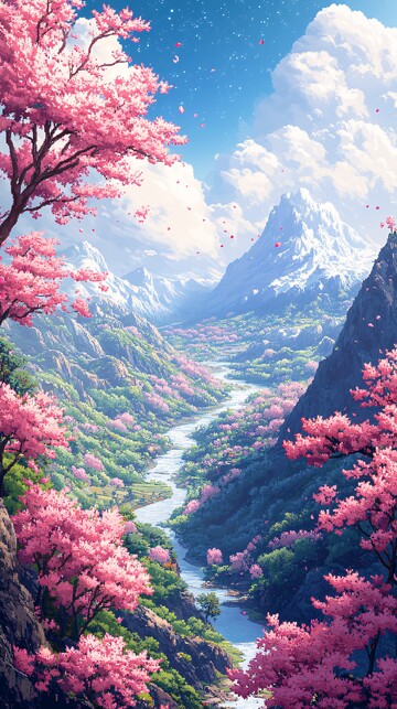 樱花流水谷樱花流水山谷1