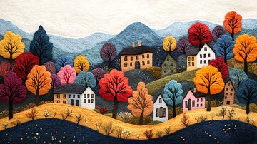 小镇大天空小镇天空树木2