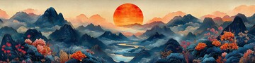 山川云海日出1