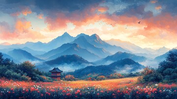 山与田野山峰田野传统1