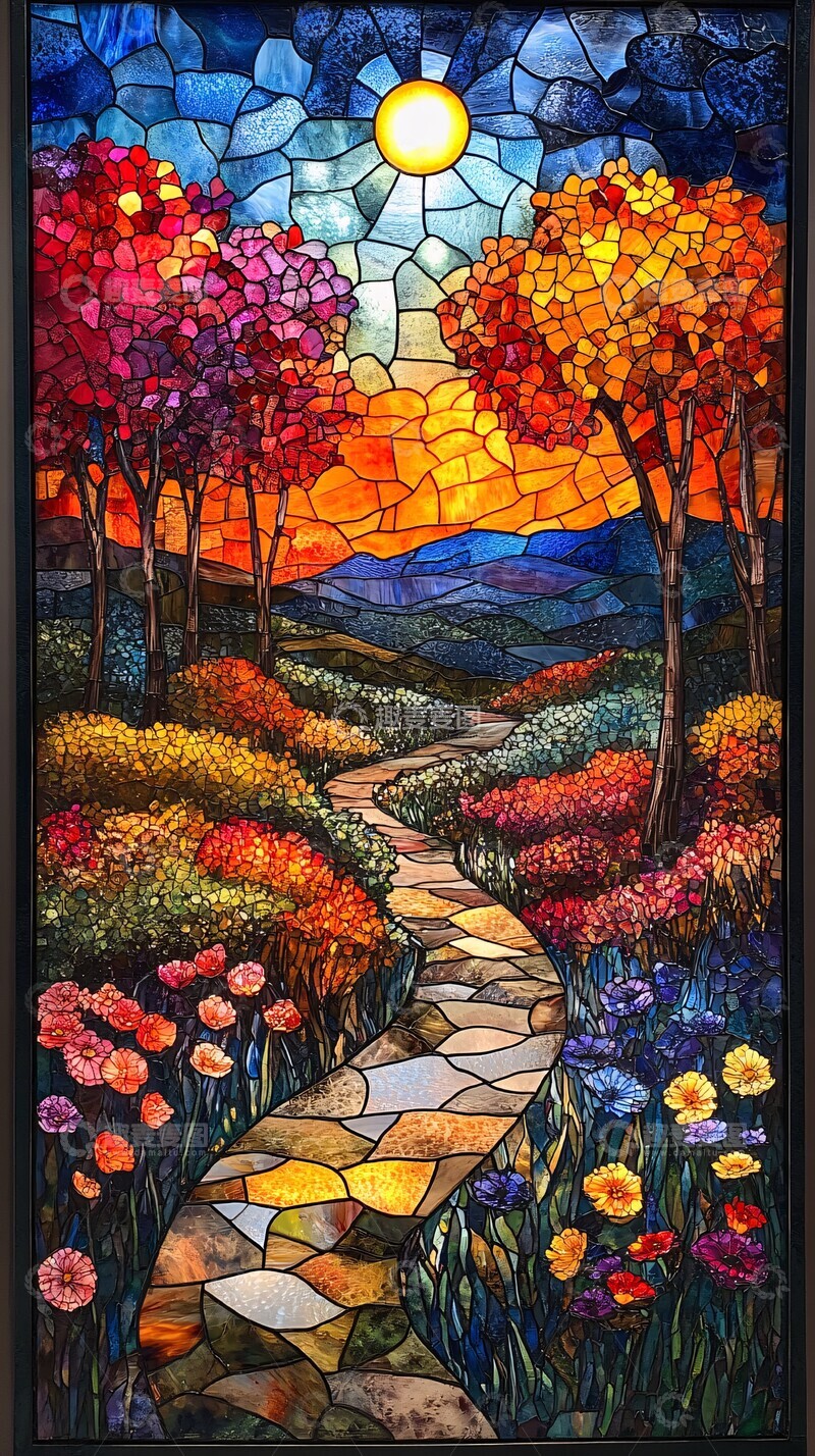 高清大图下载【趣麦麦图】彩色玻璃世界