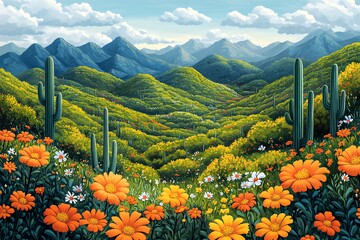 繁花绿野繁花绿野山脉1