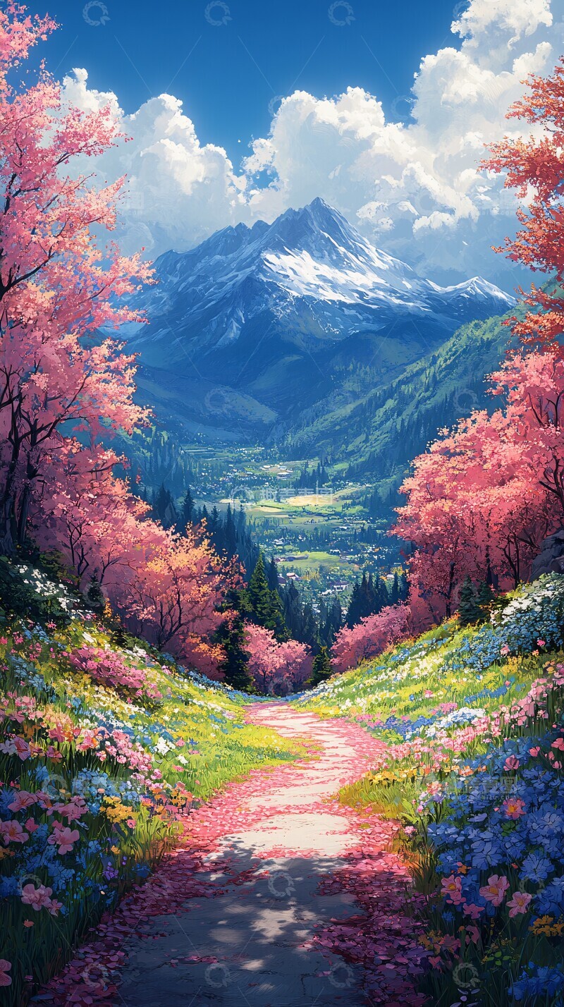 高清大图下载【趣麦麦图】-春日和煦景春日和煦景观2