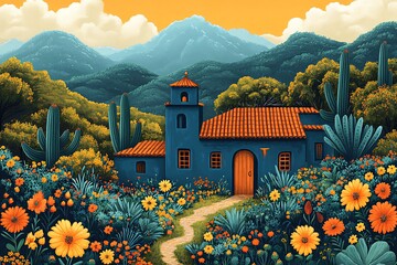 繁花绿野繁花绿野山脉