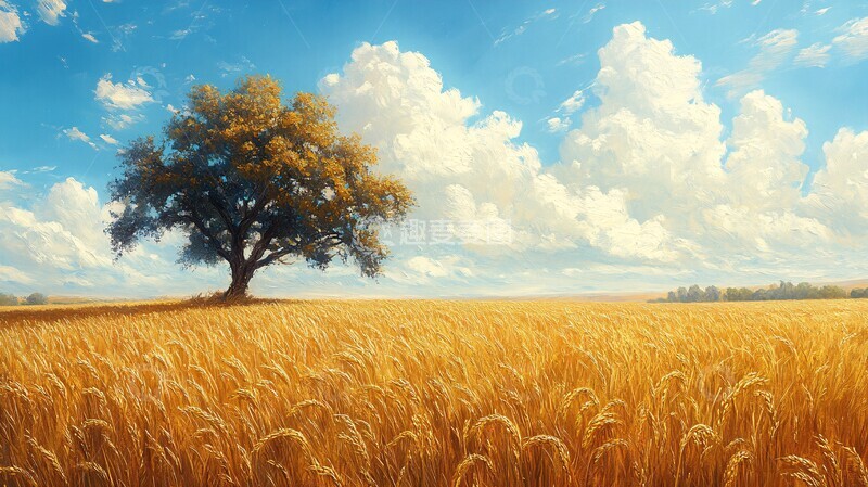 高清大图下载【趣麦麦图】稻田无荆棘稻田荆棘稻穗