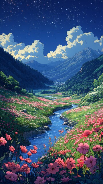 春夜河畔春夜河畔花园1