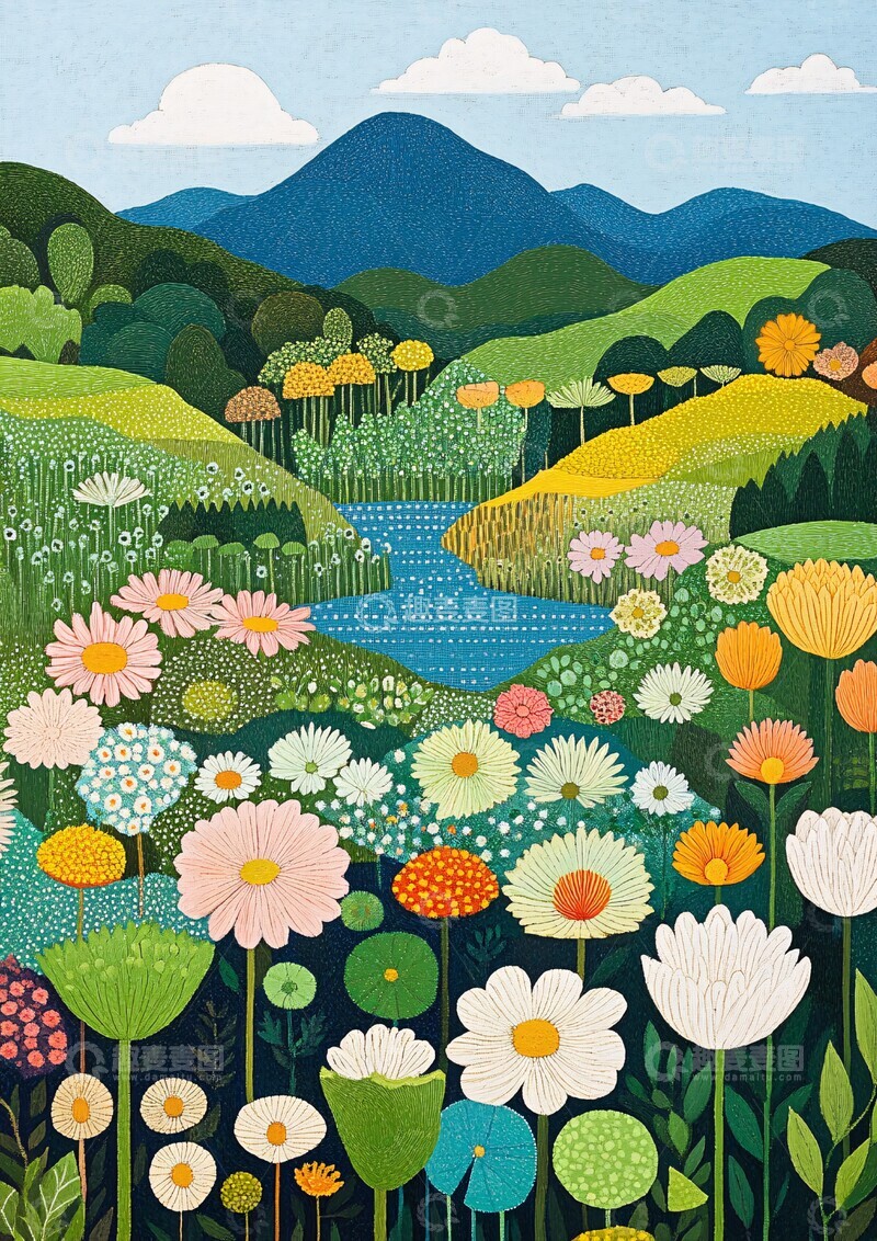 高清大图下载【趣麦麦图】夏日富士风景1