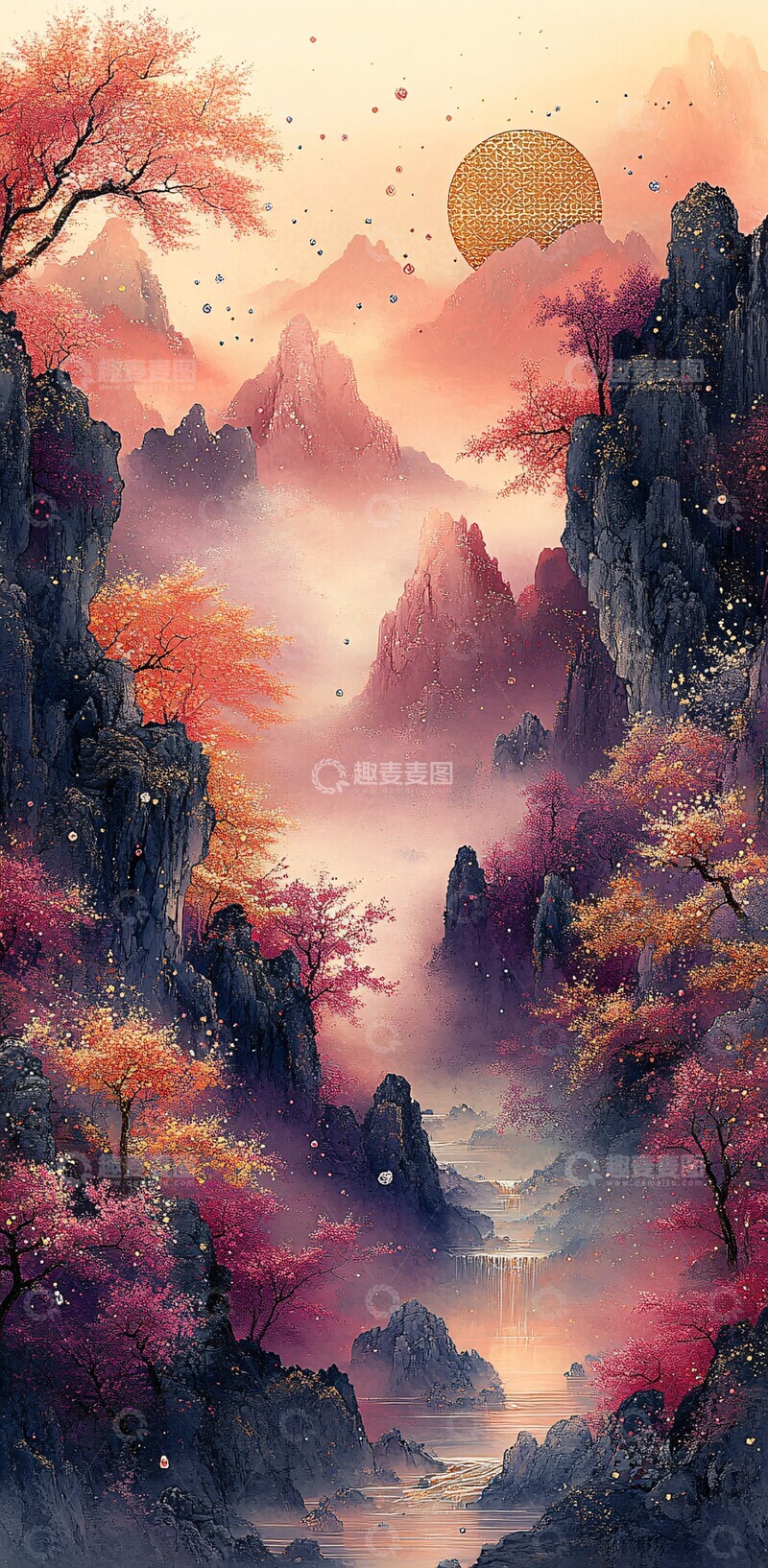 高清大图下载【趣麦麦图】梦幻宝藏晶石图