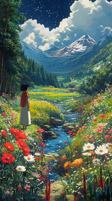 春夜河畔春夜河畔花园