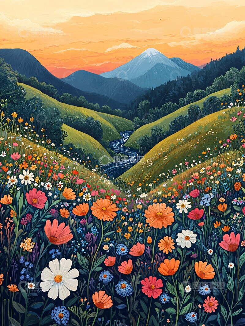 高清大图下载【趣麦麦图】梦幻日本山水1