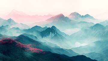 远山枫影远山枫树山脉2