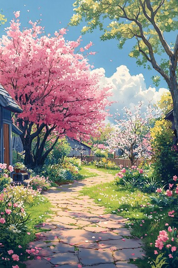 春日花园花园春日花朵2