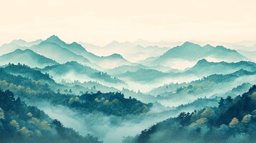 远山枫影远山枫树山脉1