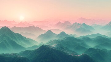 远山枫影远山枫树山脉