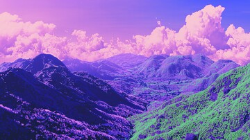 蓝天绿岭蓝天绿岭云朵