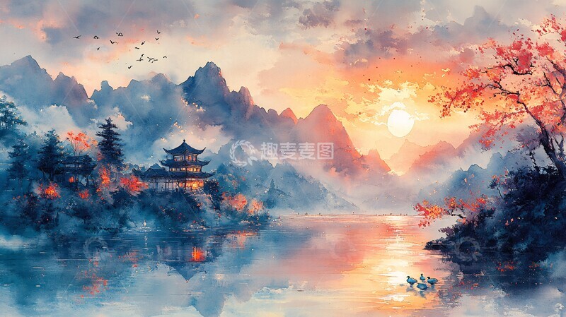 高清大图下载【趣麦麦图】天河联结仙宫图1