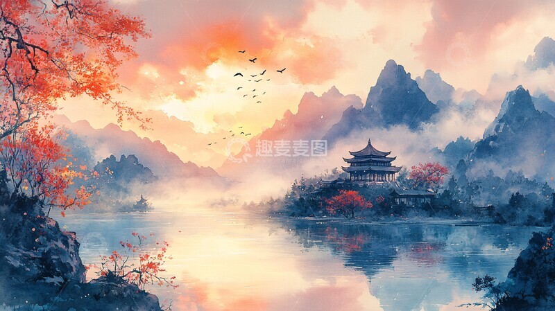 高清大图下载【趣麦麦图】天河联结仙宫图