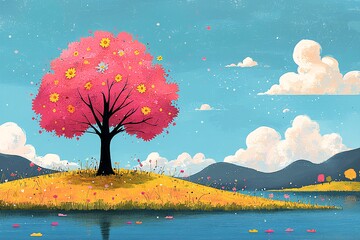 春日湖畔树春日湖畔树木2