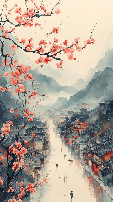 清明细雨杏花村