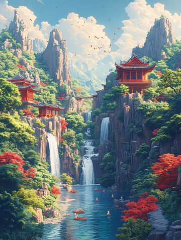 春日园林全景图2