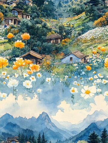 儿童山坡玩耍图1