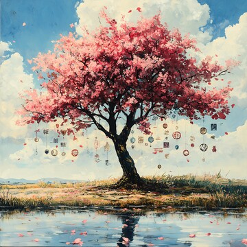 多彩语言树多彩语言树枝2