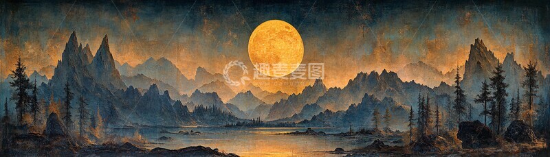 高清大图下载【趣麦麦图】月山树与游牧文化1