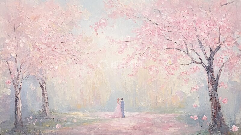 高清大图下载【趣麦麦图】樱花树公园春景