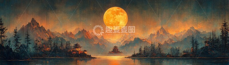 高清大图下载【趣麦麦图】月山树与游牧文化2