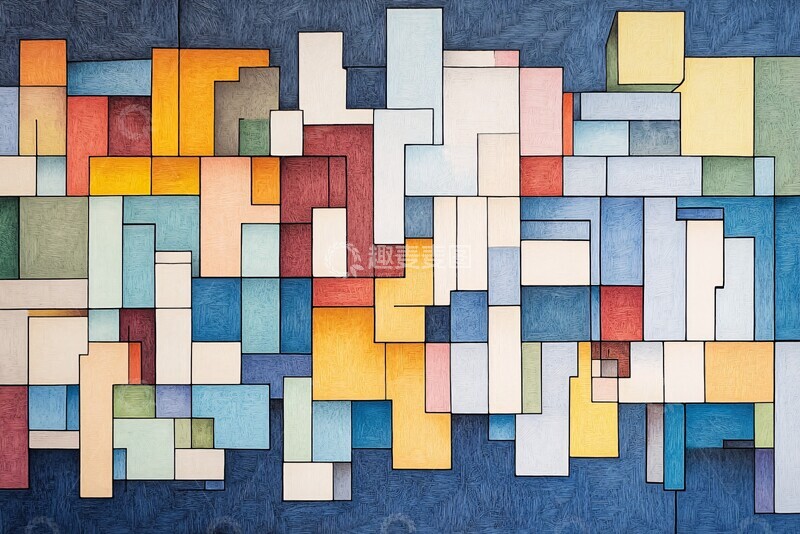 高清大图下载【趣麦麦图】水彩像素画水彩像素画作1