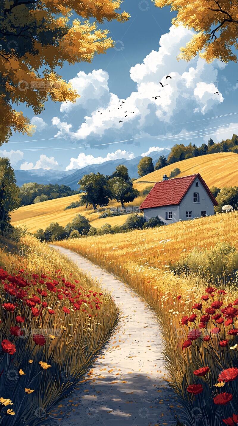 高清大图下载【趣麦麦图】回归乡村体验农耕