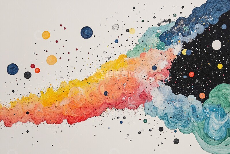 高清大图下载【趣麦麦图】水彩像素画水彩像素画作