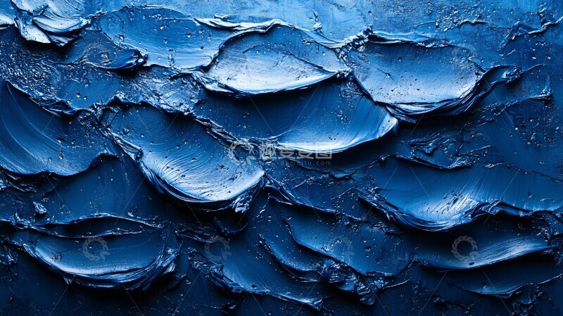 高清大图下载【趣麦麦图】蓝色科技抽象