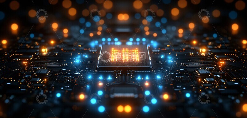 高清大图下载【趣麦麦图】芯片科技背景